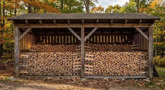 Укладка дров в Кратове, улица Сосновая, 37